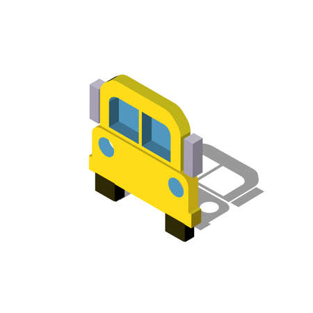 school bus icon. flat illustration of school bus vector icon. school bus sign symbol EPSのイラスト素材
