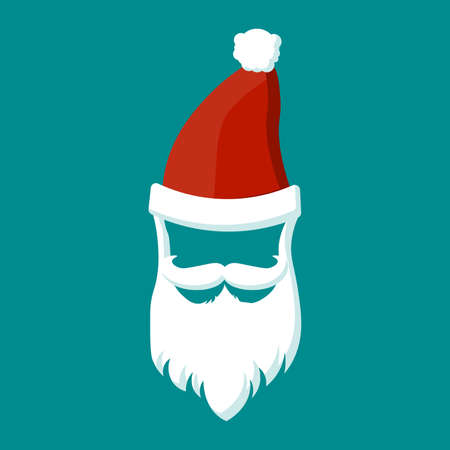 Santa Claus fashion silhouette hipster style, vector illustration EPSのイラスト素材