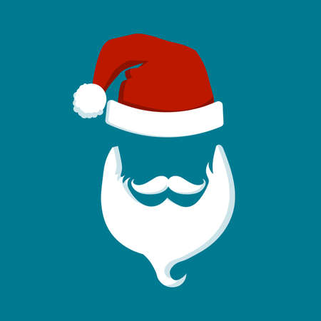 Santa Claus fashion silhouette hipster style, vector illustration EPSのイラスト素材