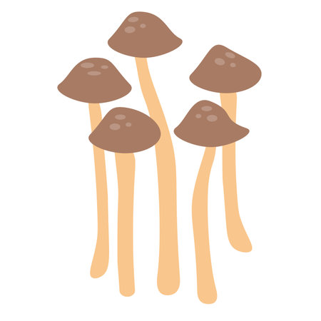 Flat vector of mushroom isolated on white background. Flat illustration graphic icon EPSのイラスト素材