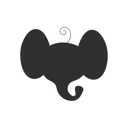 Elephant Head Silhouette Vector Logo For The Best Elephant Head Icon Illustration. Best choice for elephant head icon design. Both for digital and print designs. EPSのイラスト素材
