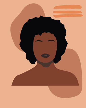 Floral woman modern womens prints. Women with flowers together. The minimal portrait of a girl. Vector illustrationのイラスト素材