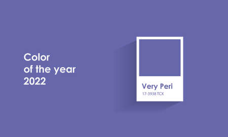 Color of the year 2022. Very Peri. Vector backgroundのイラスト素材