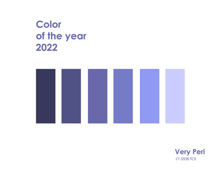 Color of the year 2022. Very Peri. Vector backgroundのイラスト素材
