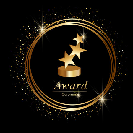 award ceremony. Award figurine vector illustrationのイラスト素材