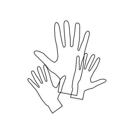 Hands clenched in fist, Black History Month, Juneteenth vector illustrationのイラスト素材