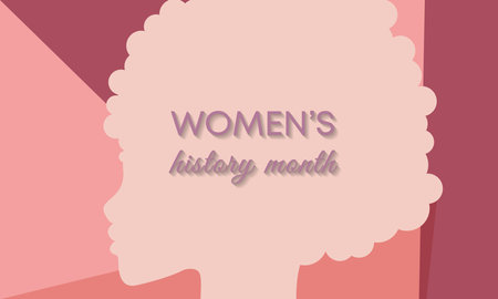 Women's history Month, March 2024, vector illustrationのイラスト素材