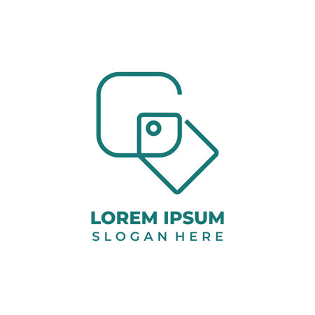 Vector logo for your business, company name, corporate identity and other brandingのイラスト素材