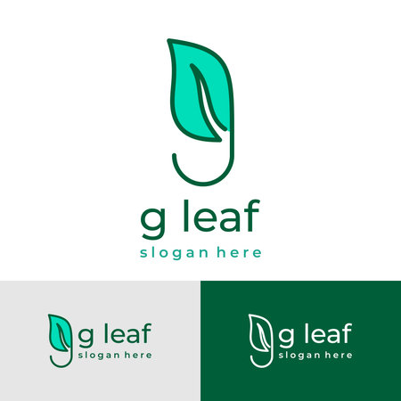 Leaf logo template vector icon element isolated - vector leaf logotypeのイラスト素材