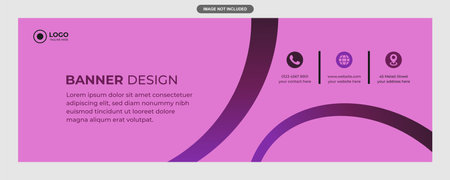 banner design vector template. Brochure design layout concept.のイラスト素材