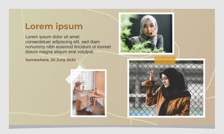 Daily Exploration: Creative Vector Photo Collageのイラスト素材