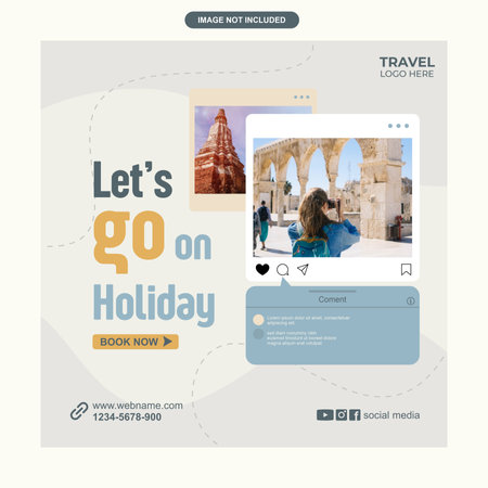 Vector live instagram fun holiday postのイラスト素材