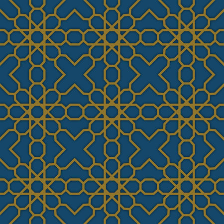 Seamless pattern based on traditional islamic art. Muslim mosaic.
