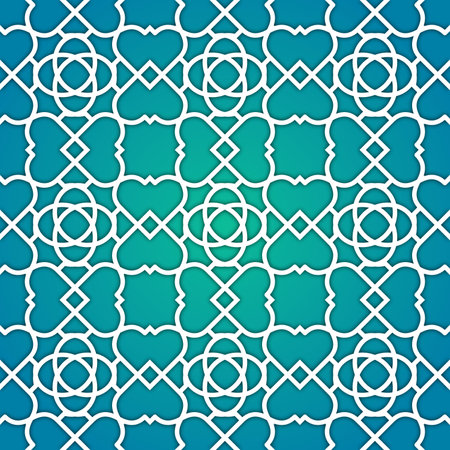 Seamless geometric pattern based on traditional arabic art. Muslim mosaic.