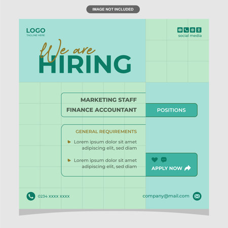 website design template in green color, vector illustration eps10のイラスト素材