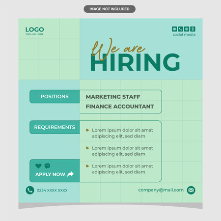 website design template in green color, vector eps10 illustrationのイラスト素材