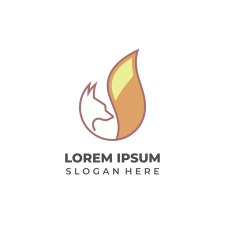 Horse with fire logo design vector template. Animal and fire logo design.のイラスト素材