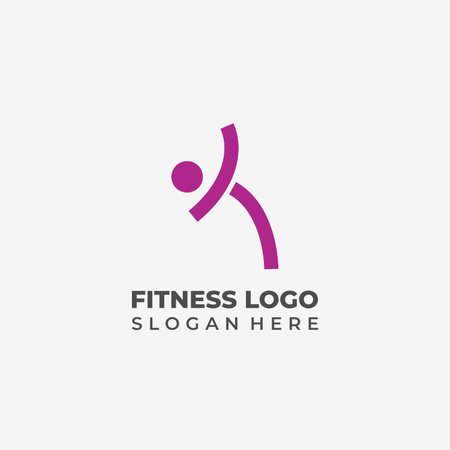 Fitness logo design vector template, Health Logo template, Fitness logo designのイラスト素材