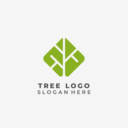 leaf logo design vector illustration icon element isolated - vector tree leaf logoのイラスト素材