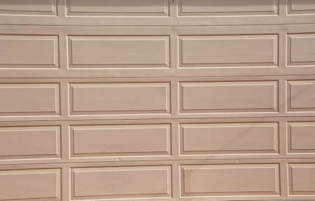 Patterned Brown Garage Doorの写真素材