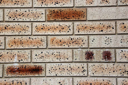 Textured modern  clay brick wall 