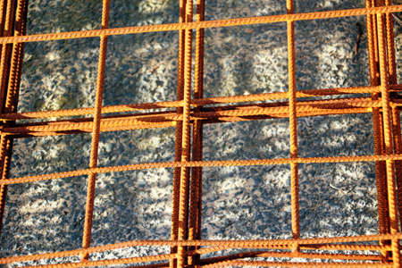 Rusted wire  building framesの写真素材