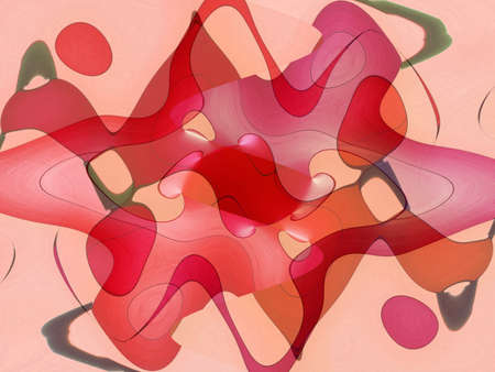 Modern abstract design  in warm colours 