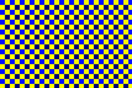 Yellow blue and black geometric squared designの写真素材