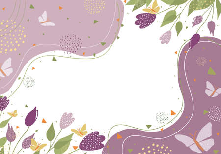 Modern universal artistic templates.International Women's Day and Holiday cards. Good for invitations,menu, table number card design. Spring wedding templates.March 8th. Abstract creative background . Vector illustrationのイラスト素材
