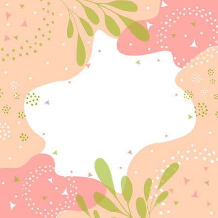 Modern universal artistic templates.International Women's Day and Holiday cards. Good for invitations,menu, table number card design. Spring wedding templates.March 8th.Floral spring background . Vector illustrationのイラスト素材