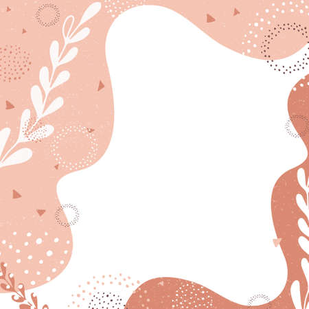 Modern universal artistic templates.International Women's Day and Holiday cards. Good for invitations,menu, table number card design. Spring wedding templates.March 8th.Spring creative background. Vector illustrationのイラスト素材