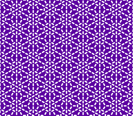 Seamless pattern.Traditional Japanese Embroidery Ornamen Kumiko stylized by sashiko .For decoration or printing on fabric.Indigo background.のイラスト素材