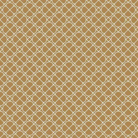 Seamless geometric pattern, great design for any purpose.Pattern background vector.Average thickness lines.Golden and white.のイラスト素材