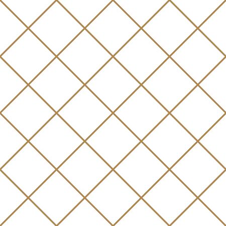 Seamless geometric pattern, great design for print, lasercutting, engraving.Pattern background vector.Gold and white.Japanese style Kumiko.Average thickness lines.のイラスト素材
