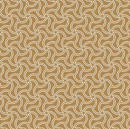 Seamless geometric ornament based on arabic art. .Brown color background.Great design for fabric,textile,cover,wrapping paper,background.Doubled lines.のイラスト素材