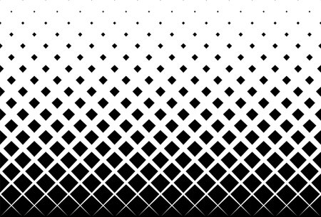 Geometric pattern based on squares on a white background.Seamless in one direction. Short fade out. 20 figures in height.のイラスト素材