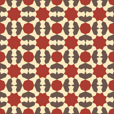 Geometric seamless pattern based on traditional Islamic ornament. Colored.のイラスト素材