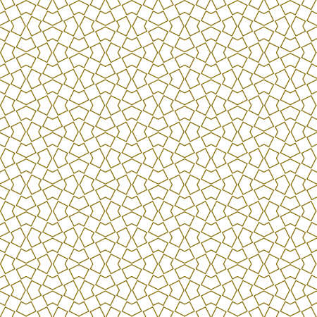 Seamless geometric ornament based on traditional islamic art.Brown color..Great design for fabric, textile, cover, wrapping paper, background.のイラスト素材