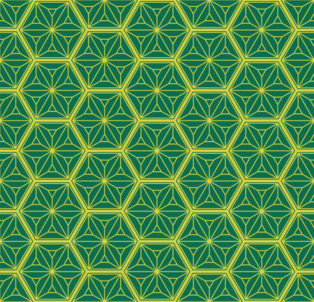 A seamless pattern based on elements of the traditional Japanese craft Kumiko zaiku.のイラスト素材