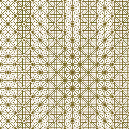 A seamless pattern based on elements of the traditional Japanese craft Kumiko zaiku.のイラスト素材