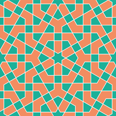 Seamless geometric ornament based on traditional islamic art.