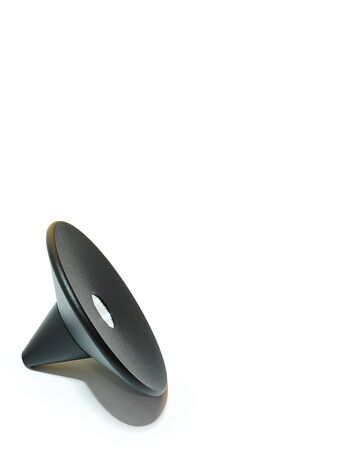 decorative black lamp for the ceiling.modern lamp isolated on white backgroundの写真素材