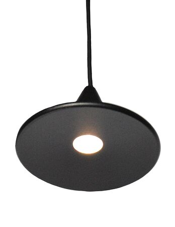 decorative black lamp for the ceiling. lamp isolated on white backgroundの写真素材