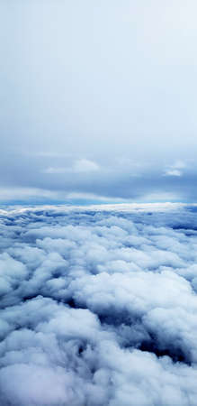 sky with clouds and sun sunrise above the skyの写真素材
