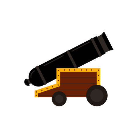 Cannon rifle. Ancient weapons. Vector illustration isolatedのイラスト素材