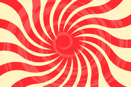 Retro background sun rays or spiral in the center, Candy pattern background, Vector illustrationのイラスト素材