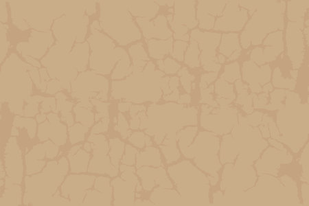 Kraft recycled texture paper background, grunge old parchment banner template. Vector illustrationのイラスト素材