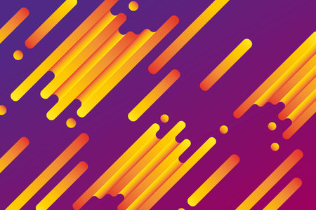 Abstract background of geometric shapes in gradient. IT technologies and programming. Vector web page banner template designのイラスト素材