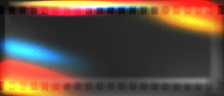 Old shabby grainy film overlay effect, Abstract dark bg cinema with noise and grainy texture, Vector illustrationのイラスト素材