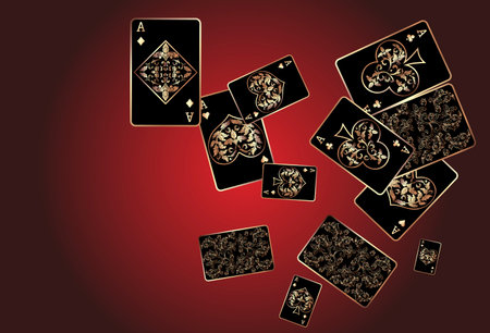 casino banners. Template for advertising parties, events in Vegas. The concept of winning or gambling. vector illustrationのイラスト素材